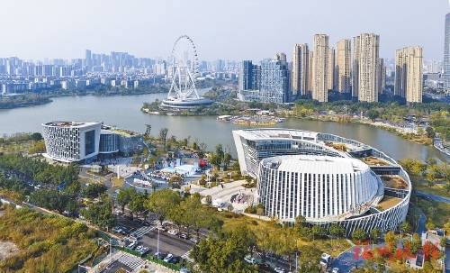 福州市文化館、福州市少年兒童圖書館新館開館  晉安湖畔升起“文化雙子星”
