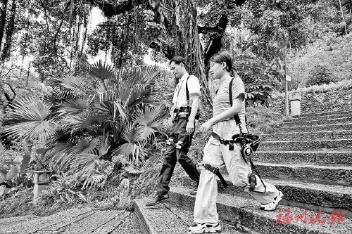 穿上“登山神器”登頂鼓山開“外掛”  鼓山景區有望本月開放該設備的租賃服務