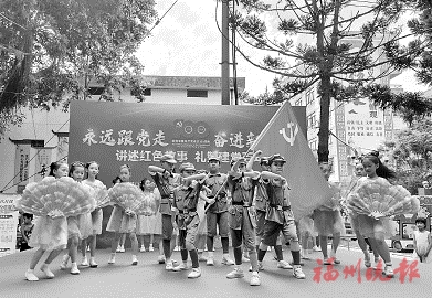 講述紅色故事　禮贊建黨百年  晉安鼓山鎮茶會社區舉行兒童黨史故事演講比賽