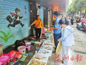 讓城市管理更有溫度  晉安城管人性化治理流動攤販
