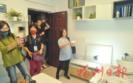 臺灣媒體團走進福州臺胞公租房  “條件這么好，　臺胞可以安心打拼” 