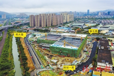 宜家項目沖刺　配套道路先行